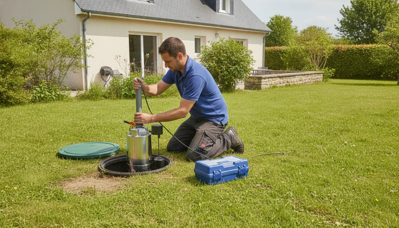 Dépannage pompe de relevage Vallons-de-l'Erdre – méthode / geste technique